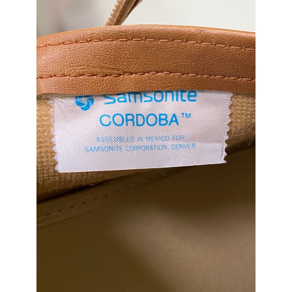 Vtg Samsonite Cordoba Brown Leather Carry On Bag Luggage Suitcase Carry On Pilot - Picture 5 of 13
